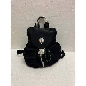 Pajar V136 ZVN F0002 Black Nylon Flap Closure Front Pocket Casual Backpack